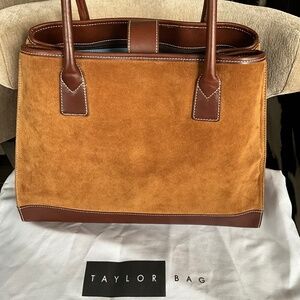 Taylor bag - Suede- Rich Carmel brown- NEW!